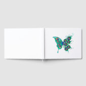Butterfly met Green Peacock Feathers Gastenboek (Volledig)