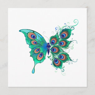 Butterfly met Green Peacock Feathers Menu