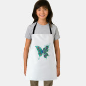 Butterfly met Green Peacock Feathers Schort (Insitu)