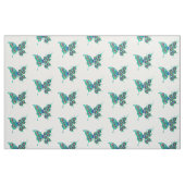 Butterfly met Green Peacock Feathers Stof (Fat Quarter)