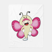 Butterfly met kostuum fleece deken (Voorkant)