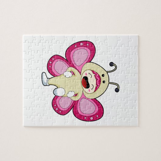 Butterfly met kostuum legpuzzel (Horizontaal)