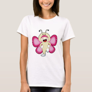Butterfly met kostuum t-shirt