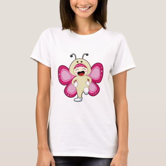 Butterfly met kostuum t-shirt (Voorkant)