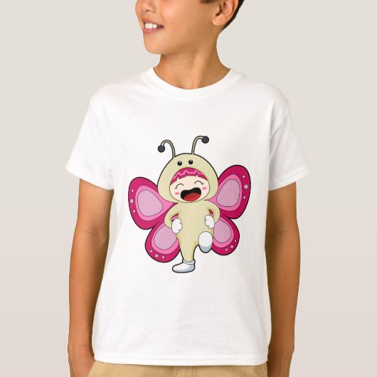 Butterfly met kostuum t-shirt (Voorkant)