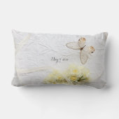 Butterfly met lentemandenbruiloft kussen (Achterkant)