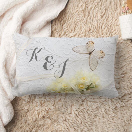 Butterfly met lentemandenbruiloft kussen (Deken)