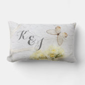 Butterfly met lentemandenbruiloft kussen (Voorkant)