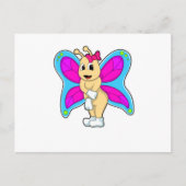 Butterfly met lint briefkaart (Voorkant)