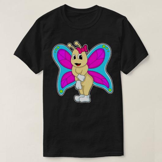 Butterfly met lint t-shirt (Design voorkant)