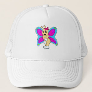 Butterfly met lint trucker pet