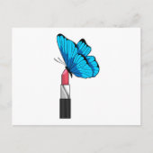 Butterfly met lipstick briefkaart (Voorkant)