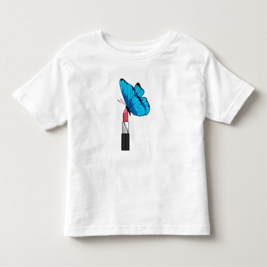 Butterfly met lipstick kinder shirts (Voorkant)