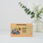 Butterfly met mandje Visitekaartje (Staand voorkant)