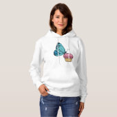 Butterfly met Muffin Hoodie (Voorkant volledig)