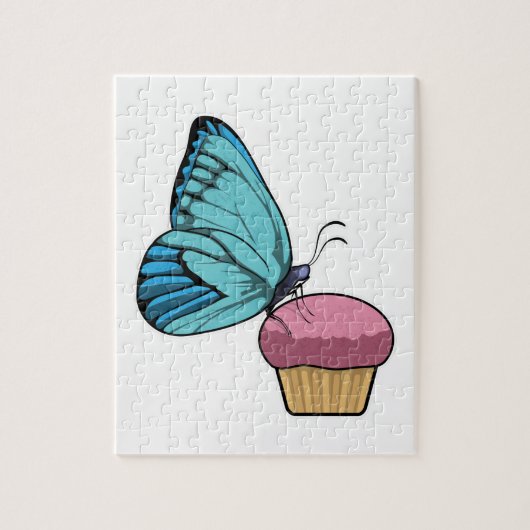Butterfly met Muffin Legpuzzel (Verticaal)