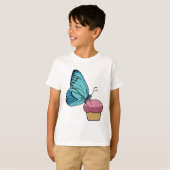 Butterfly met Muffin T-shirt (Voorkant volledig)