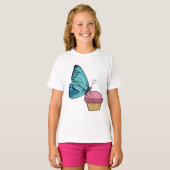 Butterfly met Muffin T-shirt (Voorkant volledig)