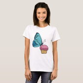 Butterfly met Muffin T-shirt (Voorkant volledig)