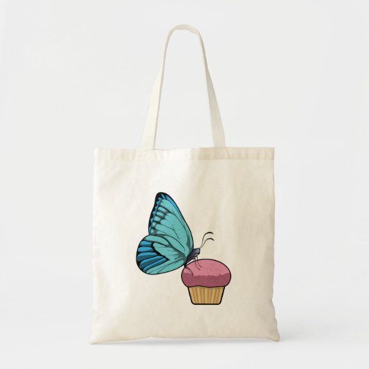 Butterfly met Muffin Tote Bag (Voorkant)