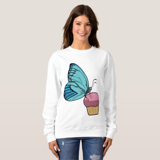 Butterfly met Muffin Trui (Voorkant volledig)