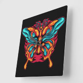 Butterfly met oog vierkante klok (Hoek)