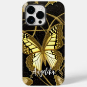 Butterfly met persoonlijke naam Case-Mate iPhone case (Achterkant)