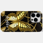 Butterfly met persoonlijke naam Case-Mate iPhone case (Achterkant (horizontaal))