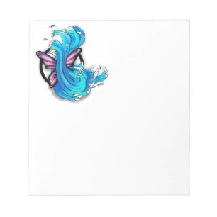 Butterfly met Waves Notitieblok
