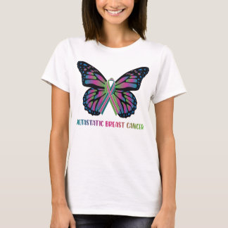 Butterfly Metastatic Breast Cancer Warrior T-shirt