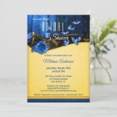 Butterfly Midnight Enchanted Forest Vrijgezellenfe Kaart (Staand voorkant)