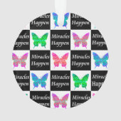 BUTTERFLY MIRACLES GEBEURD ONTWERP ORNAMENT (achterkant)