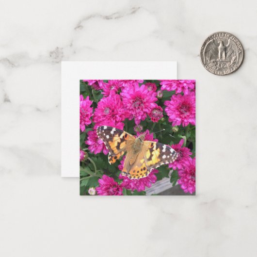 Butterfly Moment Notitiekaartje (Voorkant / Achterkant in situ)