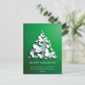 Butterfly Monarch Christmas Corporate Greeting Briefkaart (Staand voorkant)