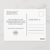 Butterfly Monarch Christmas Corporate Greeting Briefkaart (Achterkant)