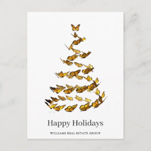 Butterfly Monarch Christmas Corporate Greeting Briefkaart