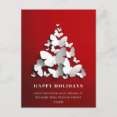 Butterfly Monarch Christmas Corporate Greeting Briefkaart (Voorkant)