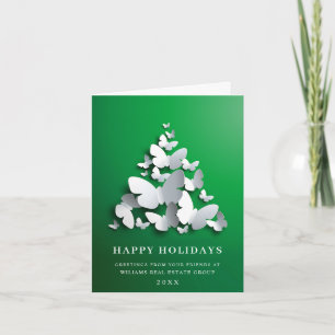 Butterfly Monarch Christmas Corporate Greeting Feestdagen Kaart
