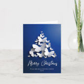 Butterfly Monarch Christmas Corporate Greeting Feestdagen Kaart (Voorkant)