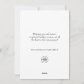 Butterfly Monarch Christmas Corporate Greeting Feestdagenkaart (Achterkant)