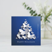 Butterfly Monarch Christmas Corporate Greeting Feestdagenkaart (Staand voorkant)