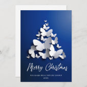 Butterfly Monarch Christmas Corporate Greeting Feestdagenkaart (Voorkant / Achterkant)