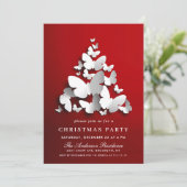 Butterfly Monarch Holiday CHRISTMAS PARTIJ Kaart (Staand voorkant)