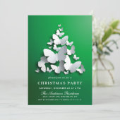 Butterfly Monarch Holiday CHRISTMAS PARTIJ Kaart (Staand voorkant)