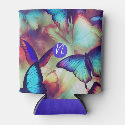 Butterfly Monogram Blikjeskoeler (Voorkant)