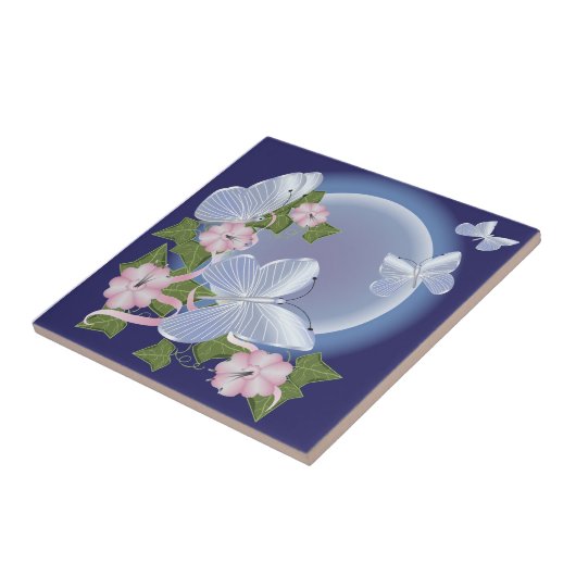 Butterfly Moon Beams Tegeltje (Zijkant)