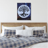 Butterfly Moon Canvas Afdruk (Insitu (Slaapkamer))