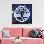 Butterfly Moon Canvas Afdruk (Insitu (Woonkamer))