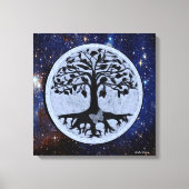 Butterfly Moon Canvas Afdruk (Voorkant)
