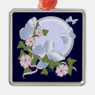 Butterfly Moon Metalen Ornament